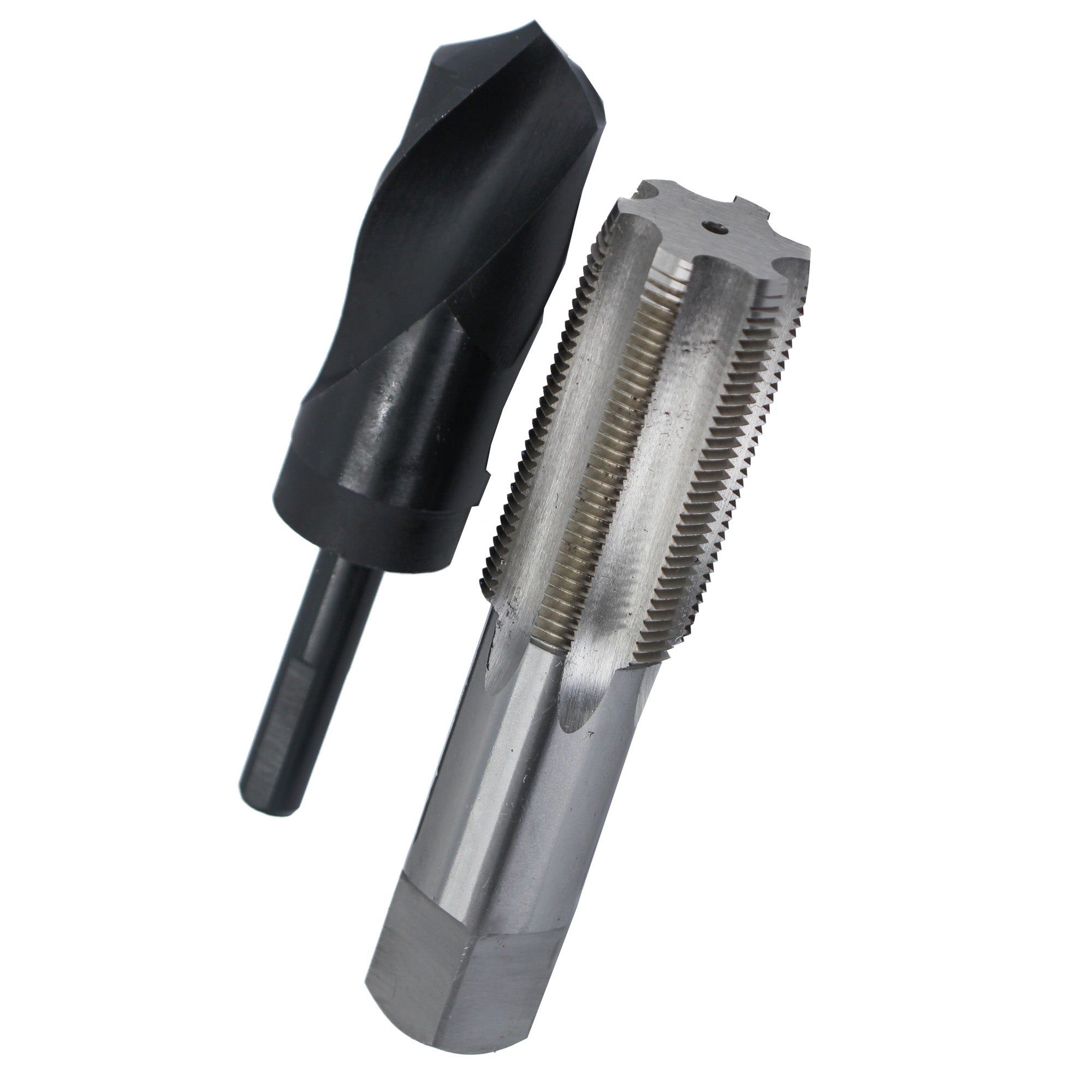 1-3/8"-12 UNF HSS Plug Tap and 1-19/64" HSS 1/2" Shank Drill Bit Kit
