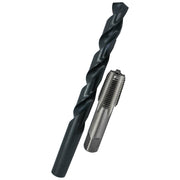 1/4" Carbon Steel NPT Pipe Tap and 7/16" HSS Drill Bit Kit