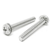 #6-32x1/2" 410 Stainless Steel Internal Tooth Sems Phillips Pan Head Machine Screws