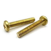 #6-32x1/4" Brass Phillips Pan Head Machine Screws
