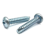 #8-18x5/8" Phillips Pan Head Type BT Thread Cutting Screws Zinc Clear