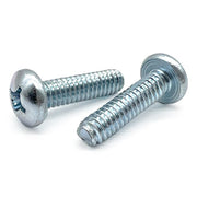 #10-32x5/8" Phillips Pan Head Thread Rolling Screws Zinc Clear