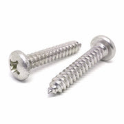 #14x3" Stainless Steel Phillips Pan Head Type A Self Tapping Screws