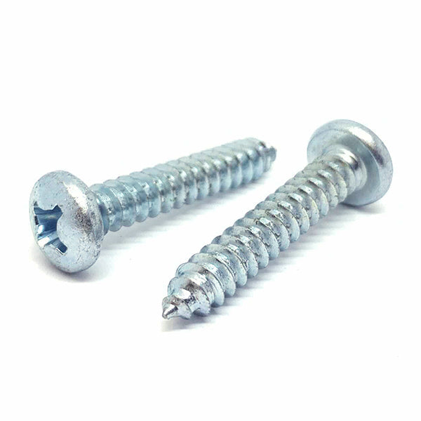 #6x1" Phillips Pan Head Type AB Self Tapping Sheet Metal Screws Zinc