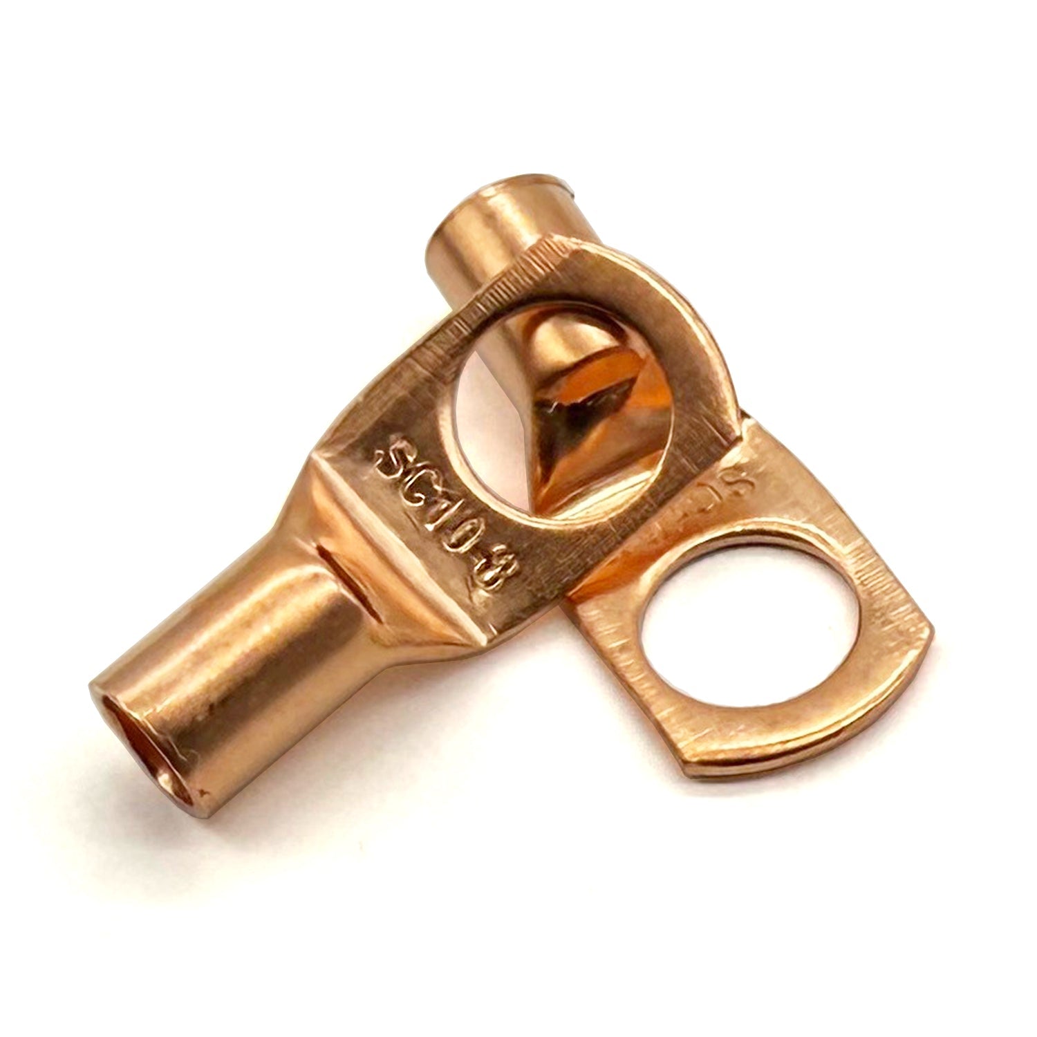 Copper Lug Terminal 8AWG, M8 (5/16") Hole, SC10-8