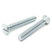 #6-32x1/4" Slotted Flat Head Machine Screws Steel Zinc