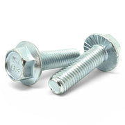 M6-1.0x12 Class 8.8 Hex Serrated Flange Bolts Zinc Clear