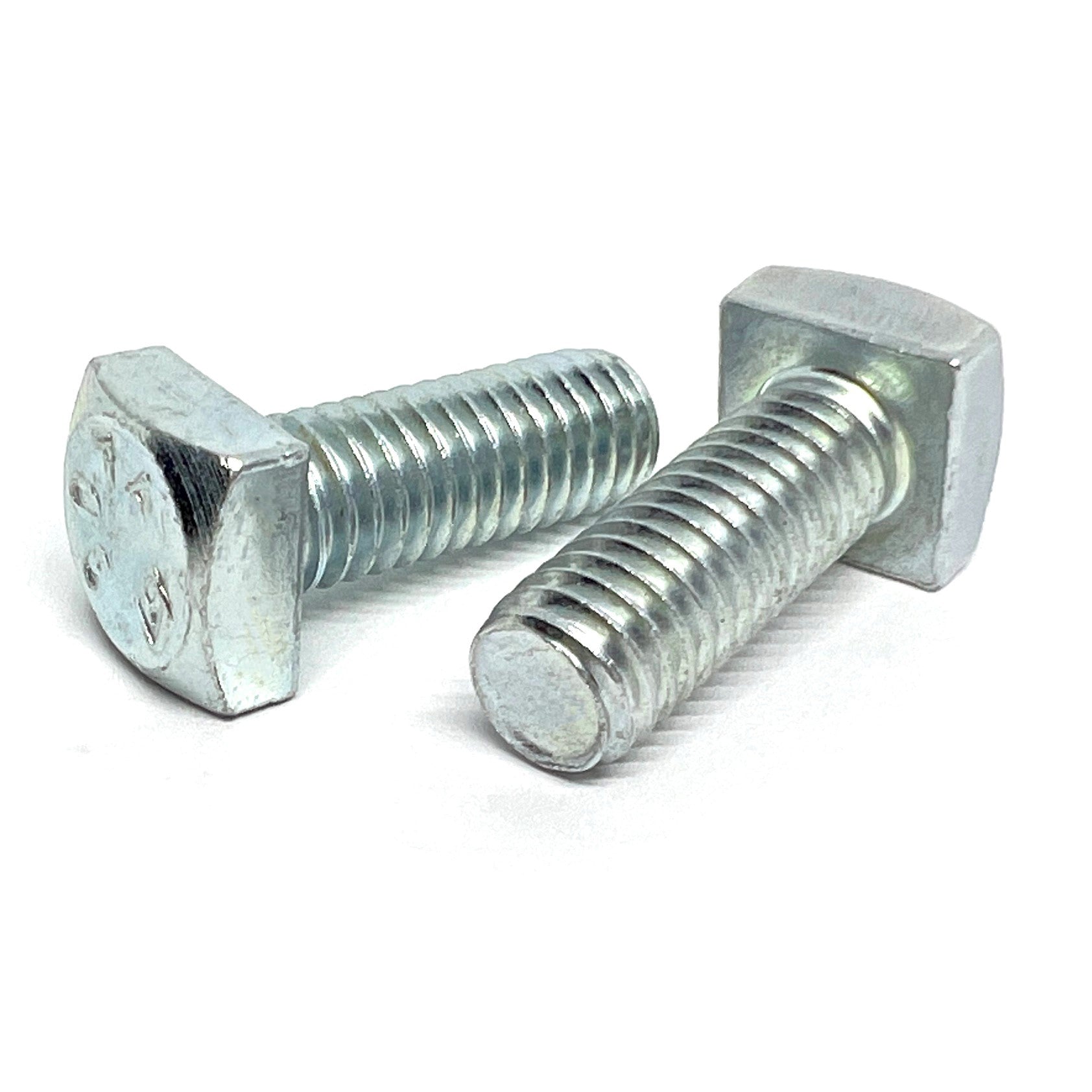 1/4"-20x3/4" Square Head Bolts Grade A307 Zinc Clear