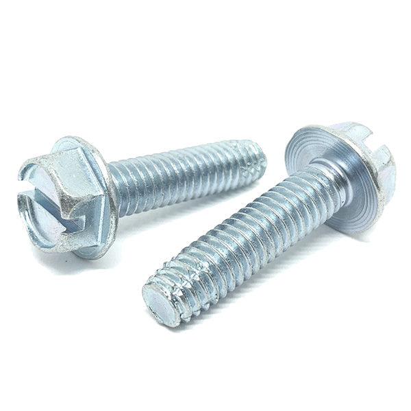 #6-32x1/2"  Slotted Hex Washer Head Type F Thread Cutting Screws Zinc