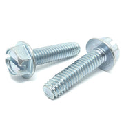 #10-24x1-1/4"   Slotted Hex Washer Head Type F Thread Cutting Screws Zinc