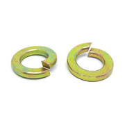 3/8" Alloy Split Lock Washers Zinc Yellow