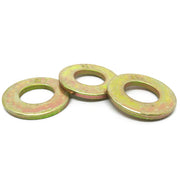 1" SAE Grade 8 Flat Washers Zinc Yellow