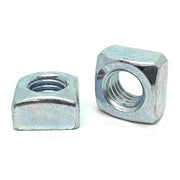 #10-24 Steel Square Nuts Zinc Clear