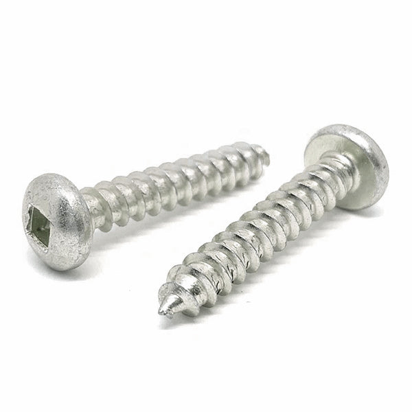 #8x1" Stainless Steel Square Pan Head Type A Self Tapping Screws
