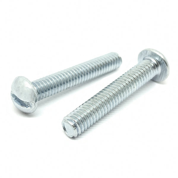#4-40x5/16" Slotted Round Head Machine Screws Steel Zinc