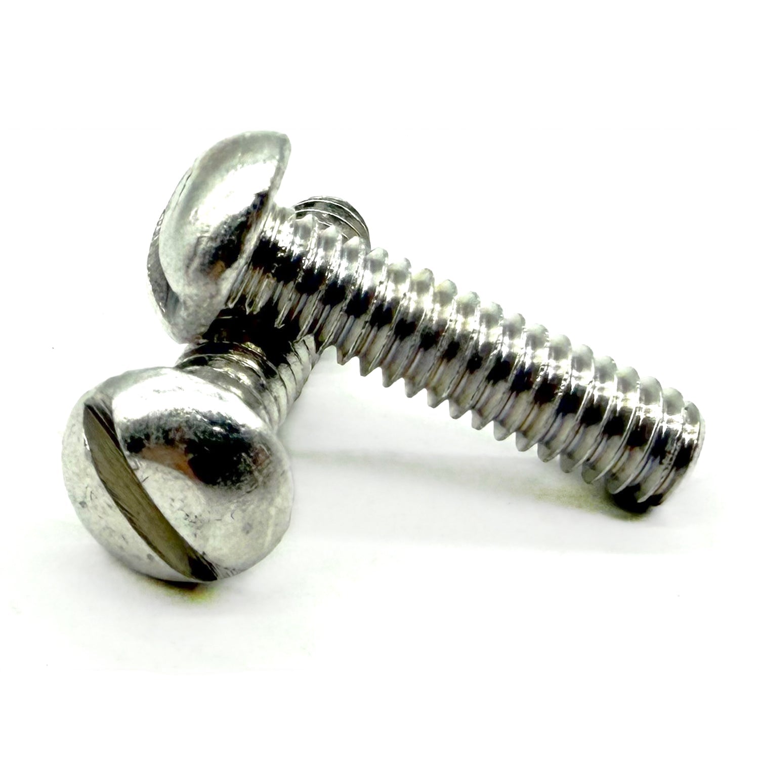 1/4"-20x3/4" Aluminum Slotted Round Head Machine Screw