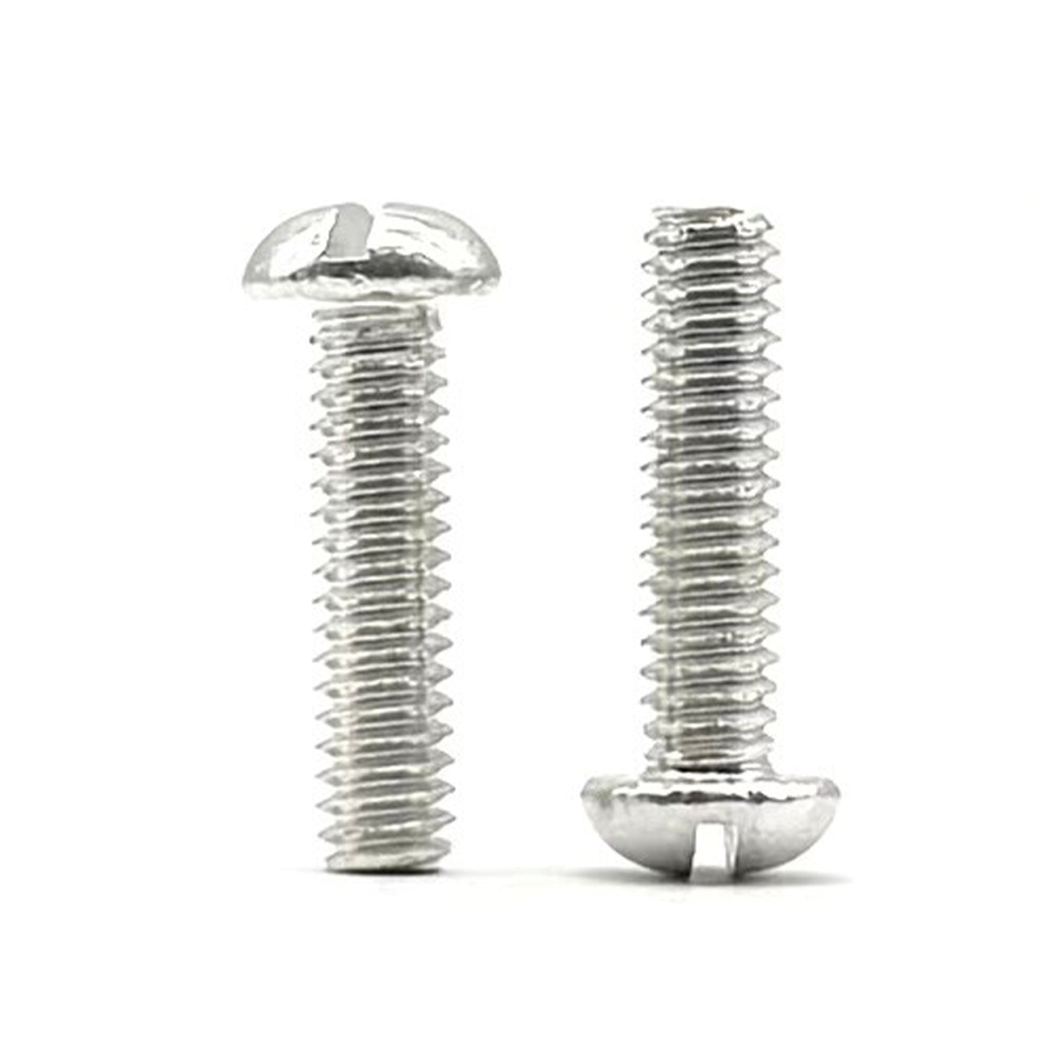 #10-32x1-1/4" Aluminum Slotted Round Head Machine Screw