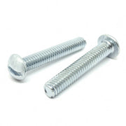 #12-24X1-1/2" Slotted Round Head Machine Screws Steel Zinc