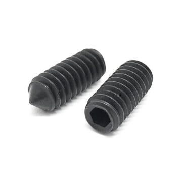M3-0.5x4 Class 45H Cone Point Allen Socket Set Screws Black Oxide