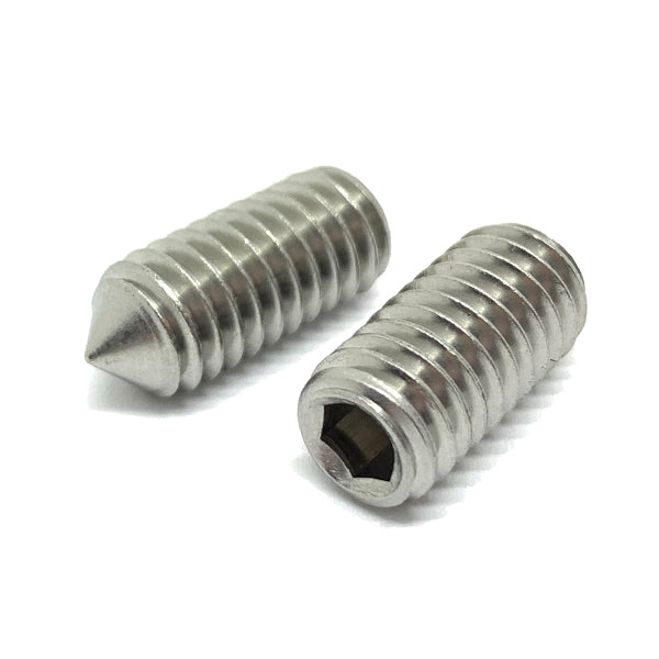 #6-32x1/4" Stainless Steel Cone Point Allen Socket Set Screw