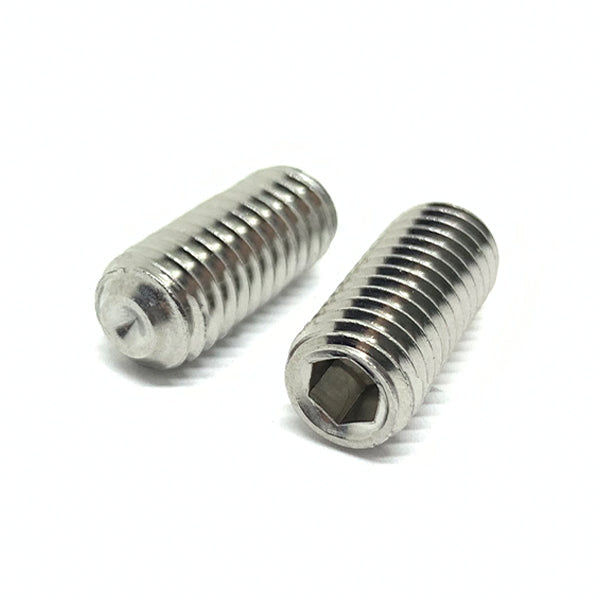 M2.5-0.45x8 Stainless Steel A2 Cup Point Allen Socket Set Screws