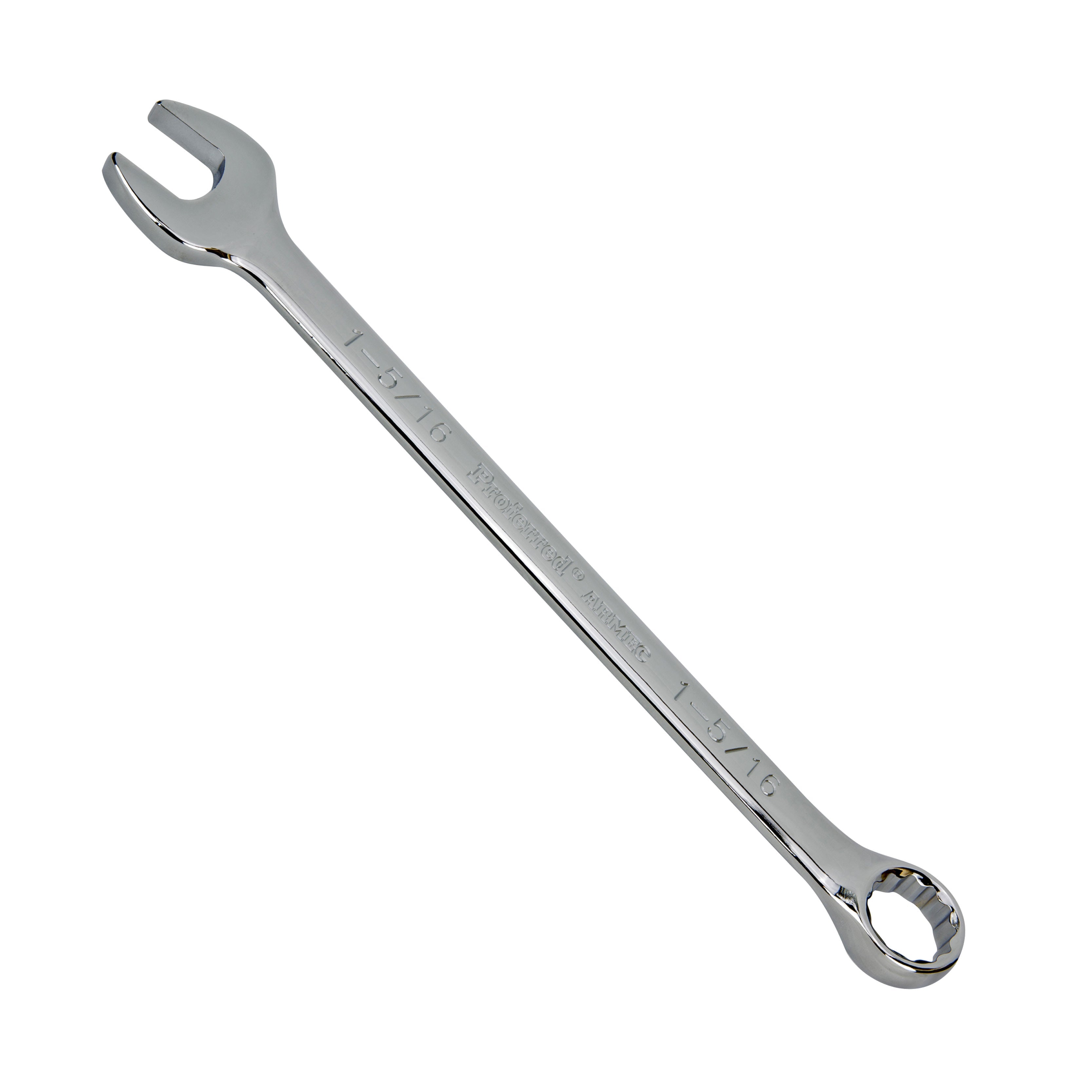 1 1/8" Combo Wrench, 12Pt. Proferred Combination Wrench, Chrome Finish