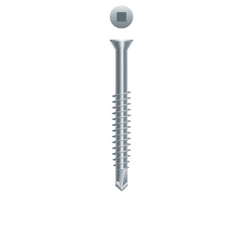#6 Strong-Point Trim Head 6-20 x 1-5/8, SQ, Zinc
