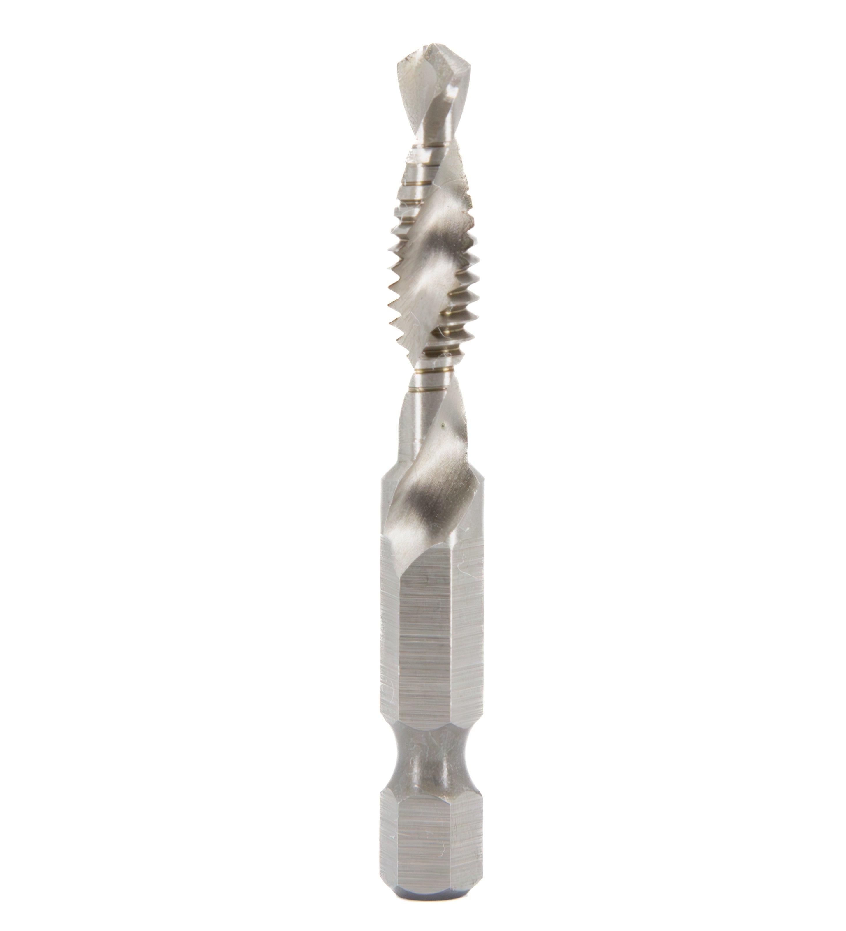 6 Piece Combined Drill Tap and Countersink Set with 1/4" Quick Change Hex Shank