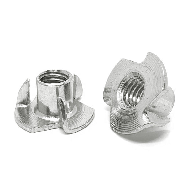 #8-32x1/4" 18-8 Stainless Steel 3 Prong T Nuts