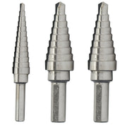 3 Piece HSS Step Drill Bit Set (Sizes #1 to #3)