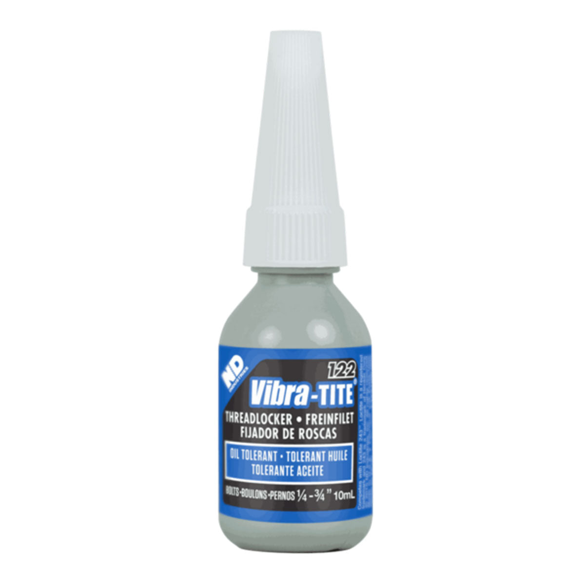 Vibra-Tite 122, Medium Strength Oil Tolerant Threadlocker, 10ml Bottle