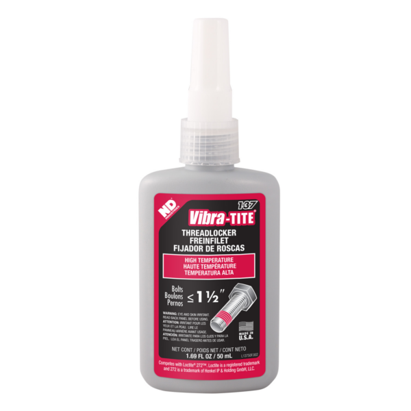 Vibra-Tite 137, High Strength High Temp Threadlocker, 50ml Bottle
