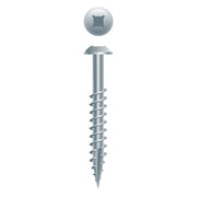 #8 Round Washer Head 8 x 1-1/2,  PH/SQ, Type '17',  Zinc