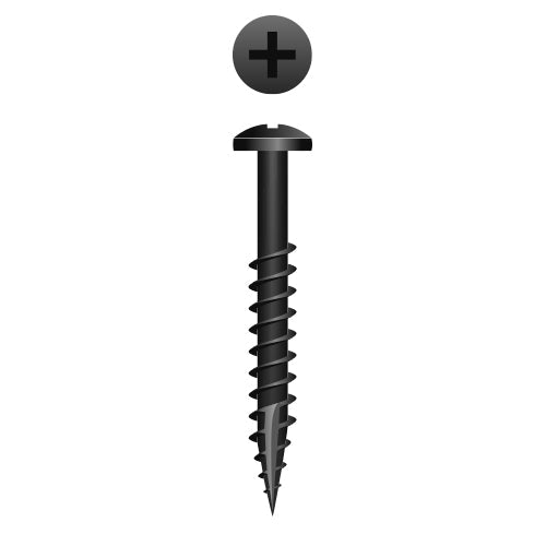 #6 Strong-Point Pan Head 6-20 x 1-1/4, PH, Type '17', Black Oxide