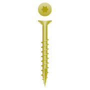 #9 Strong-Point Flat Head w/Nibs 9 x 2-1/2, T-25, Coarse, Type '17', Zinc Yellow