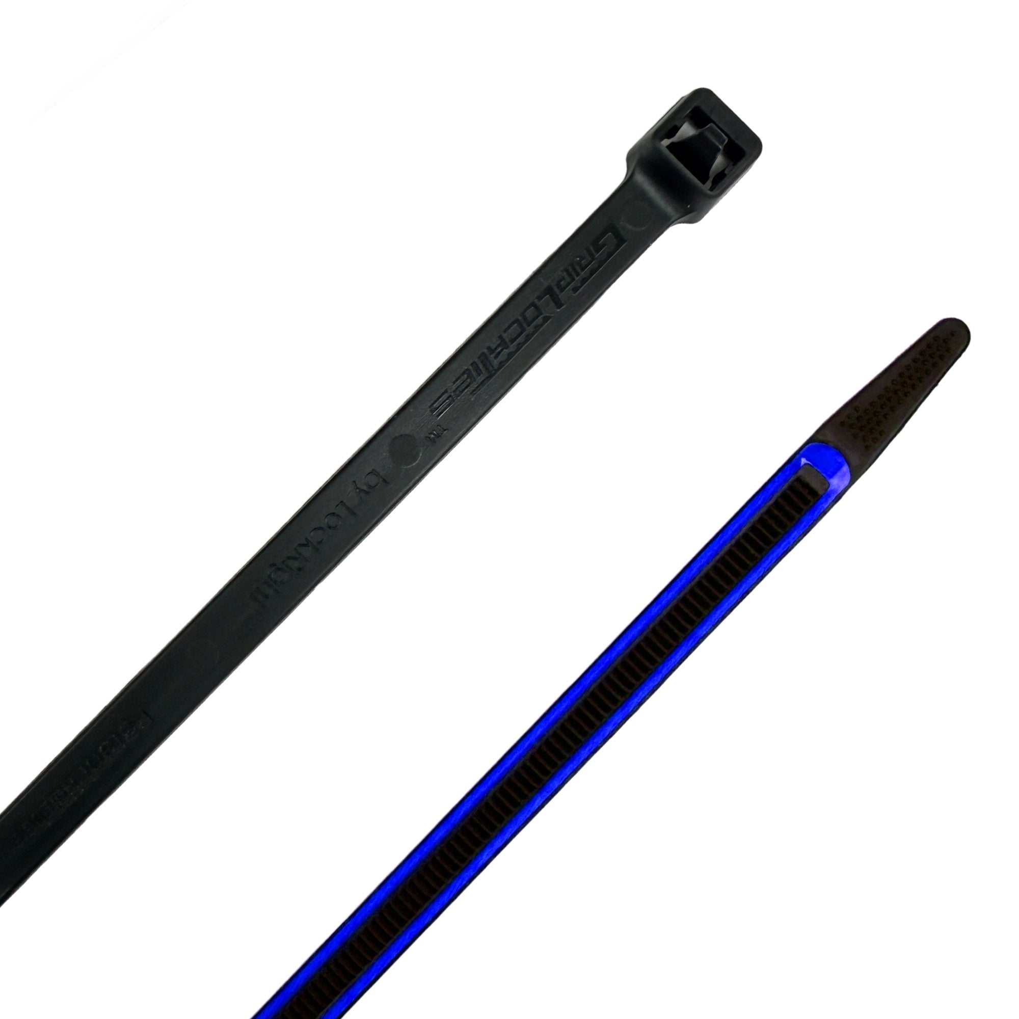 GripLockTies, Releasable 5" Black Nylon, Rubber Box of 48