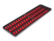 1/4 Inch Drive 3-Rail Socket Organizer Set, Red (60-Tool)