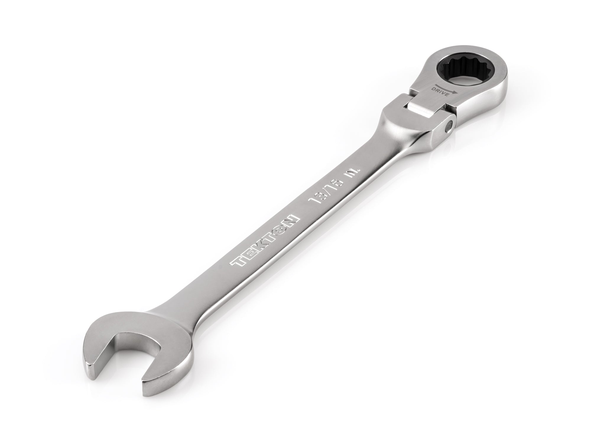 13/16 Inch Flex Head 12-Point Ratcheting Combination Wrench