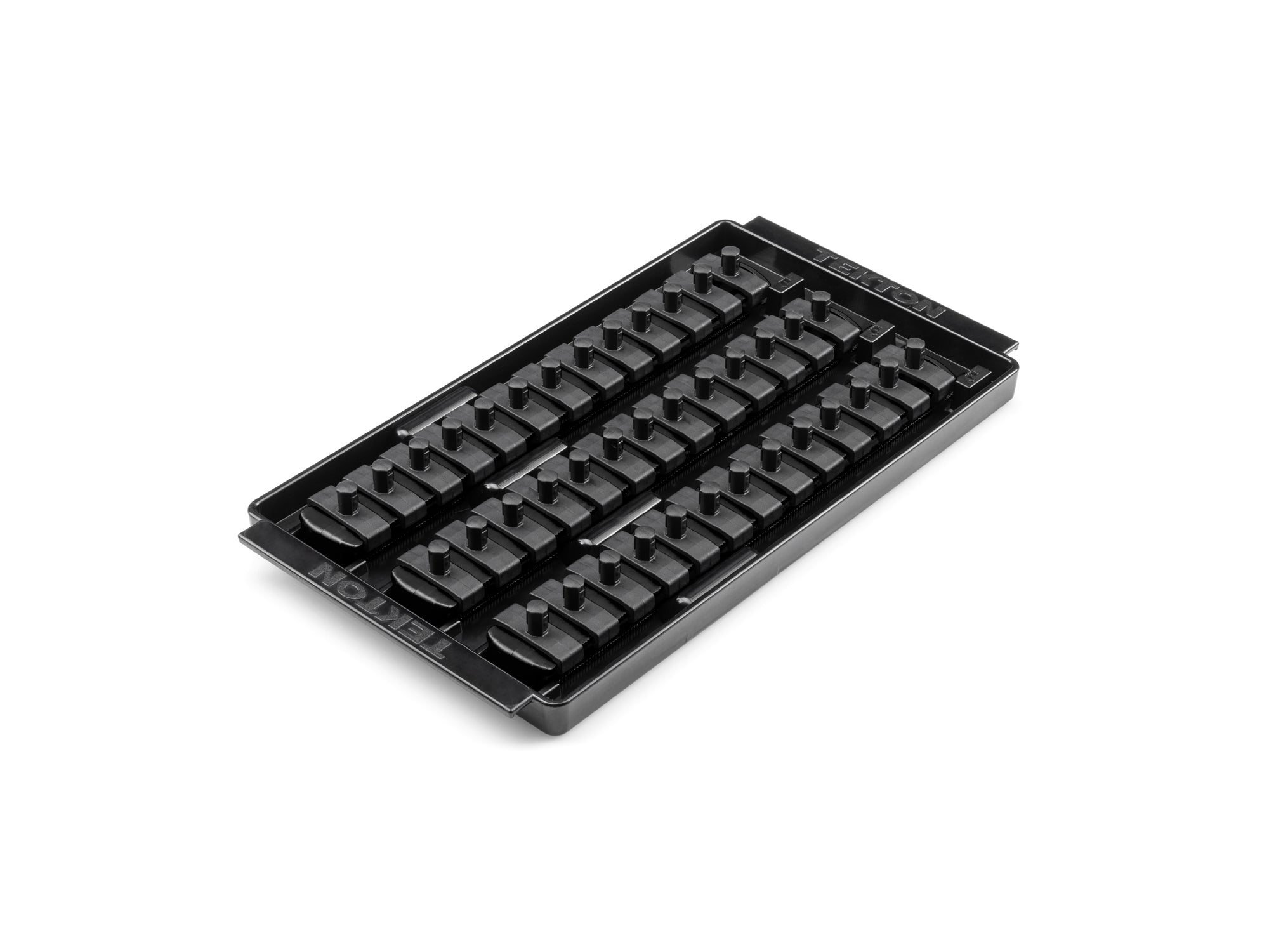 1/4 Inch Drive 3-Rail Socket Organizer Set, Black (39-Tool)