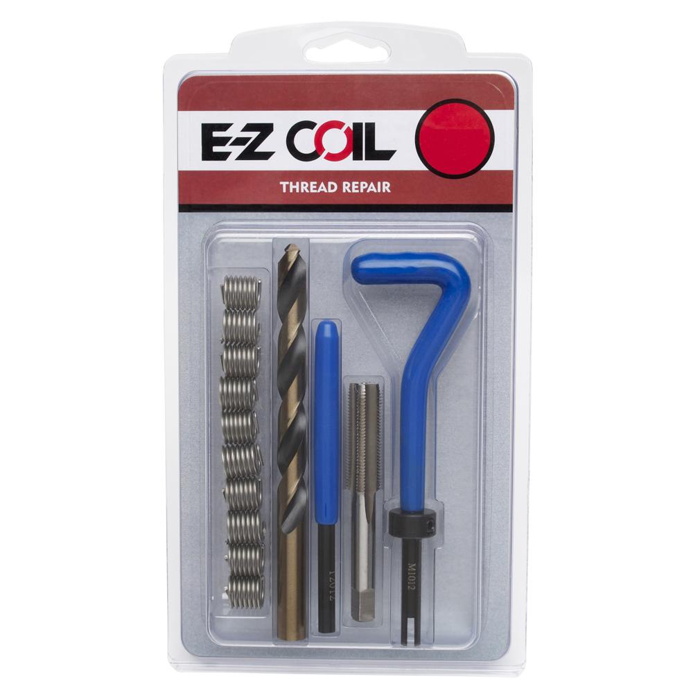 7/8"-9 Stainless Steel Threaded Coil Insert Standard Repair Kit with Inserts, Drill Bit, Tap, Install Tool, and Tang Remover
