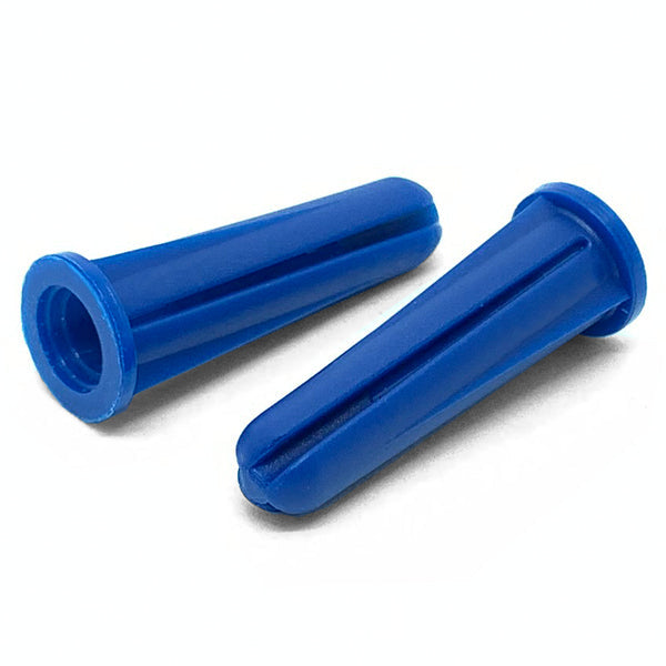 #6 #8 #10 x 7/8" Conical Plastic Drywall Anchor Blue