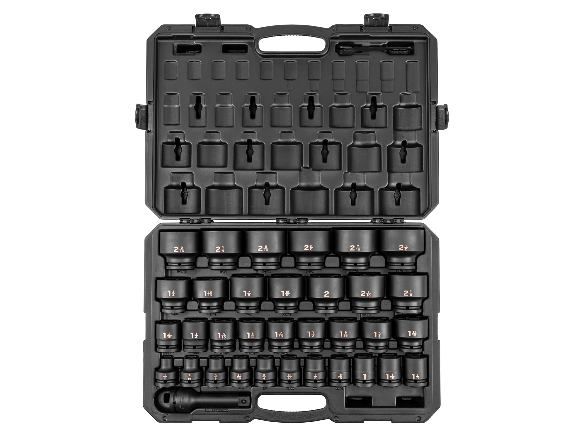 3/4 Inch Drive Shallow 6-Point Impact Socket Set with Case, 35-Piece (1/2 - 2-1/2 in.)