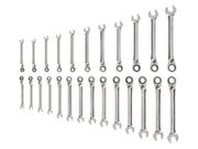 Reversible 12-Point Ratcheting Combination Wrench Set, 25-Piece (1/4-3/4 in., 6-19 mm)