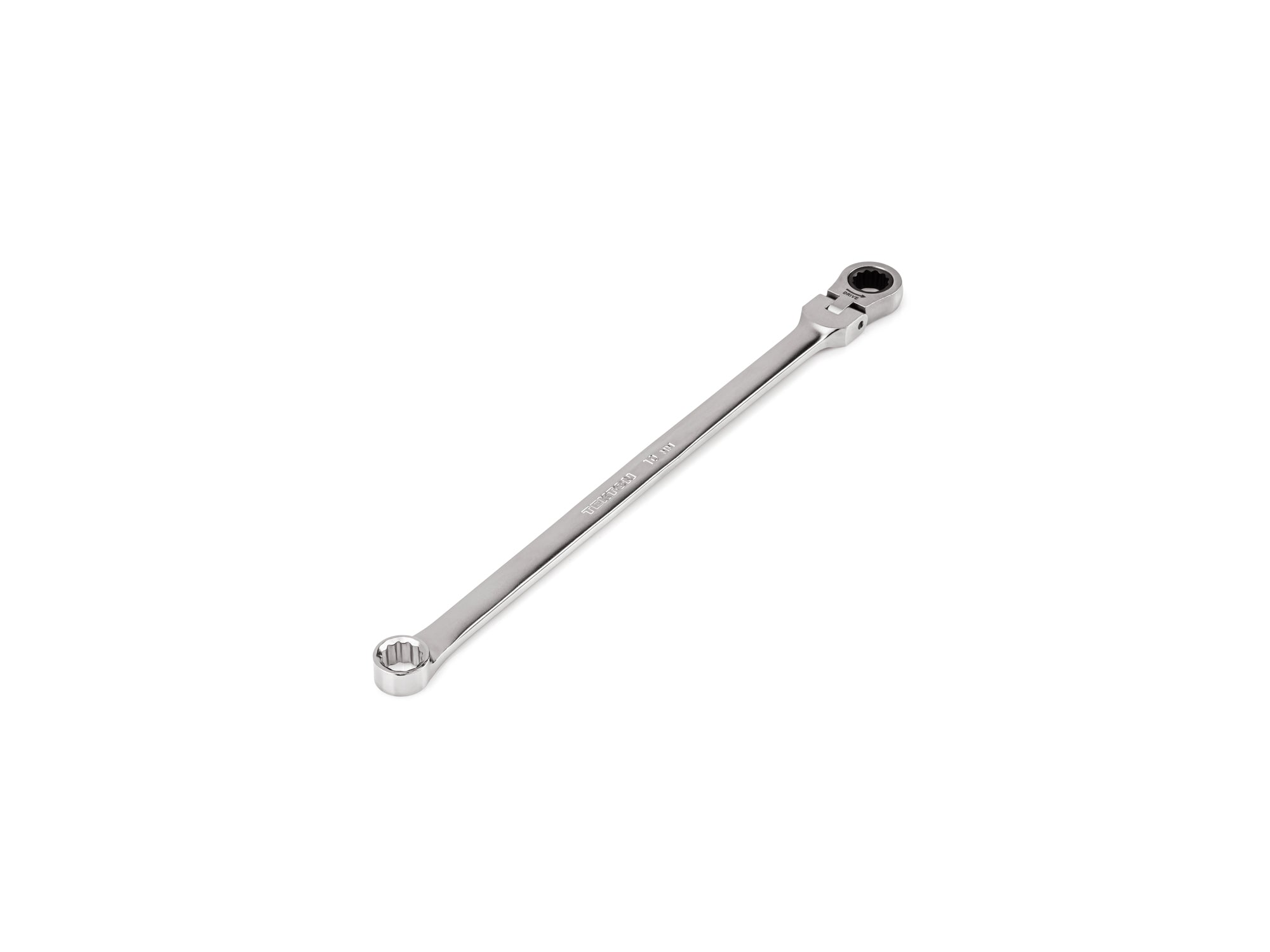10 mm Long Fixed/Flex Head 12-Point Ratcheting Box End Wrench