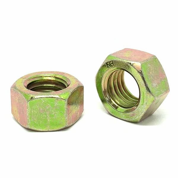 9/16"-12 Grade 8 Finished Hex Nuts Zinc Yellow (USA Made)