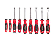 Slotted Screwdriver Set - 4 Inch Shanks, 9-Piece (3 - 14 mm)