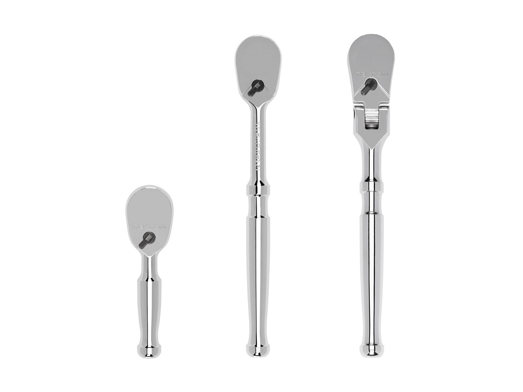 3/8 Inch Drive Small Body Non-Quick-Release Ratchet Set, 3-Piece (3, 6 in., 6 in. flex)