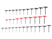 Flat End Hex and Star T-Handle Key Set, 34-Piece (5/64 - 3/8 in., 2-10 mm, T6-T50)