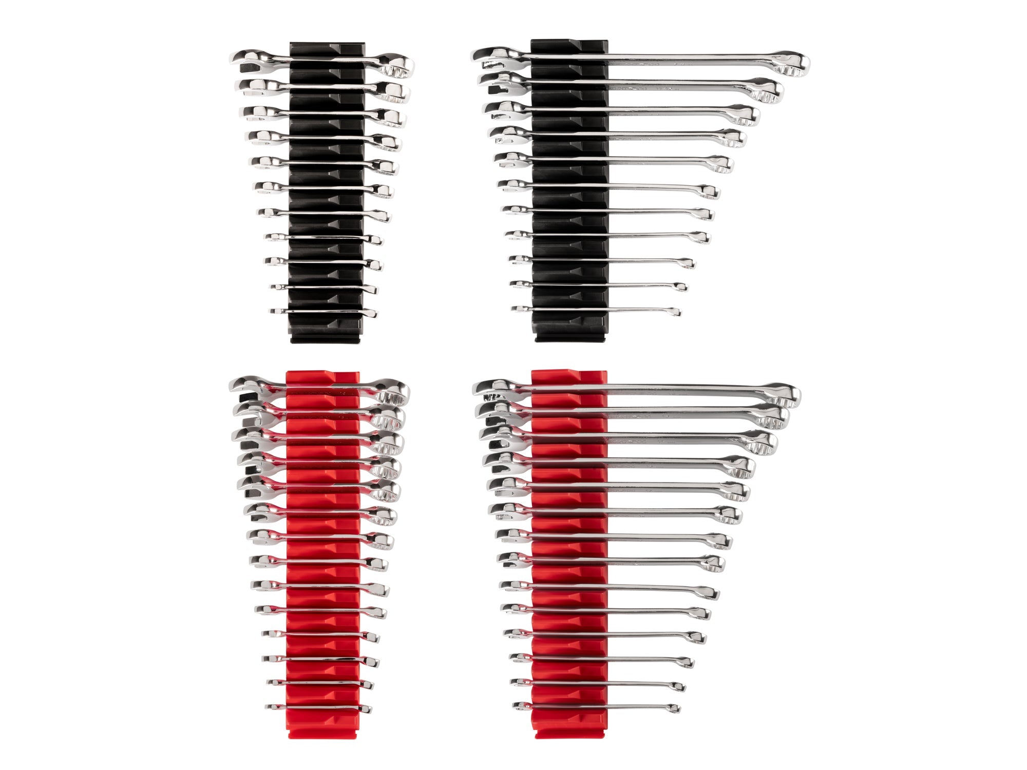 Stubby and Standard Length Combination Wrench Set with Modular Organizers, 50-Piece (1/4-3/4 in., 6-19 mm)