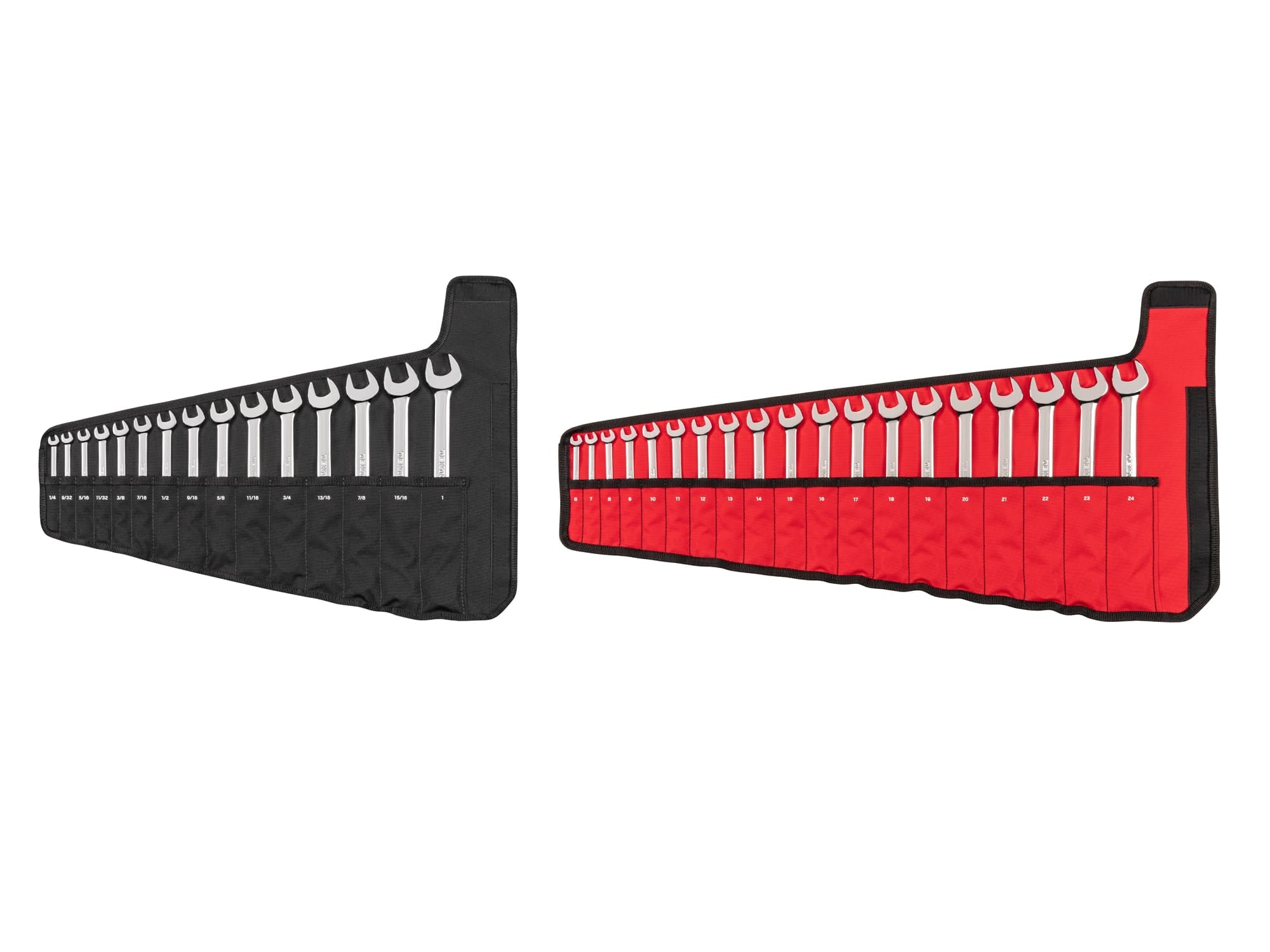 Combination Wrench Set with Rolls, 34-Piece (1/4 - 1 in., 6 - 24 mm)
